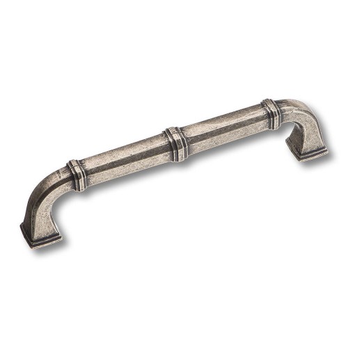 Ручка скоба 4224 0128 OSM цвет матовое античное серебро длина 144 мм, крепление 128 мм