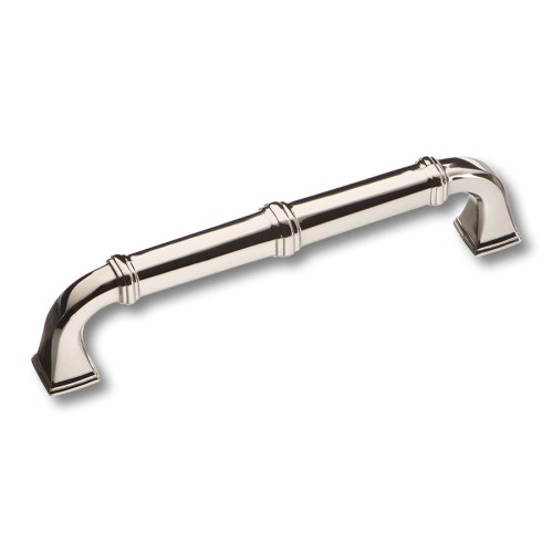 Ручка скоба 4224 0128 PN цвет полированный глянцевый никель длина 144 мм, крепление 128 мм 