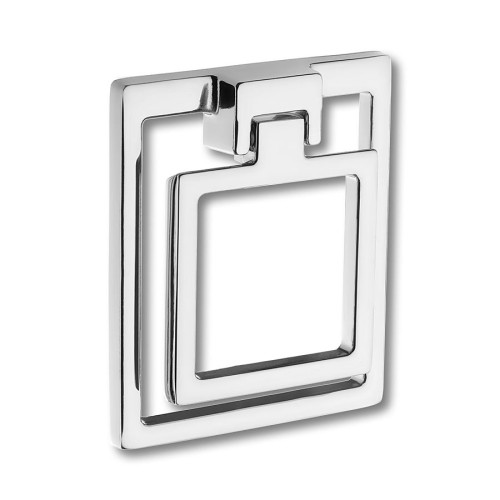 Ручка кольцо 4629 0074 CR-CR цвет глянцевый хром длина 87 мм