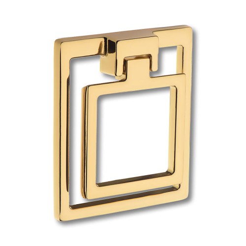 Ручка кольцо 4629 0074 GL-GL цвет глянцевое золото длина 87 мм 