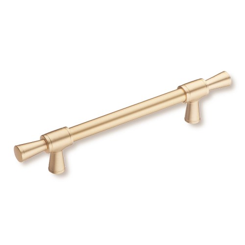 Ручка рейлинг 4690 0128 BB-BB цвет матовая латунь длина 199 мм, крепление 128 мм 