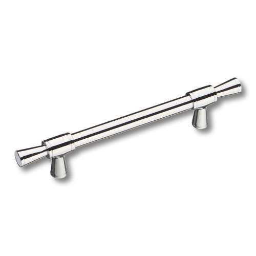 Ручка рейлинг 4690 0128 CR-CR цвет глянцевый хром длина 199 мм, крепление 128 мм