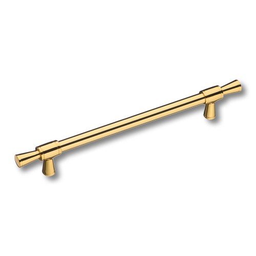 Ручка рейлинг 4690 0192 GL-GL цвет глянцевое золото длина 263 мм, крепление 192 мм