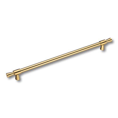 Ручка рейлинг 4690 0320 GL-GL цвет глянцевое золото длина 391 мм, крепление 320 мм 