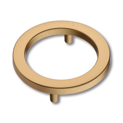 Ручка кольцо 6220 Gold Varak цвет матовое золото диаметр 74 мм, крепление 64 мм