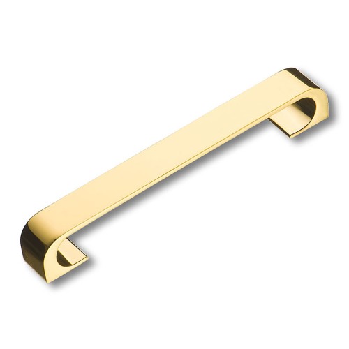 Ручка скоба 6553 0160 GL цвет глянцевое золото длина 168 мм, крепление 160 мм