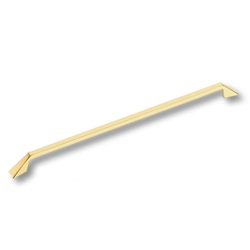 Ручка скоба 6841-100 цвет глянцевое золото длина 360 мм, крепление 320 мм