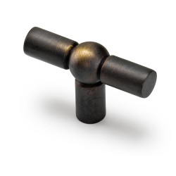 Ручка модерн кнопка 6860-831 цвет античная бронза ширина 46 мм