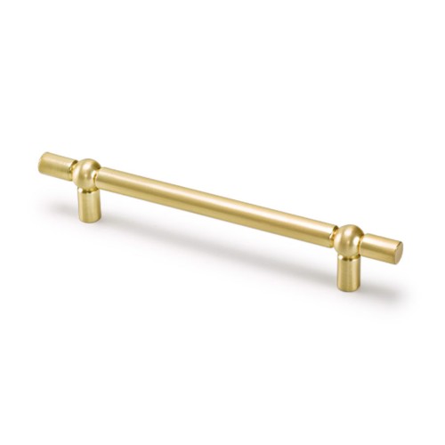 Ручка скоба 6862-020 цвет матовое золото длина 174 мм, крепление 128 мм