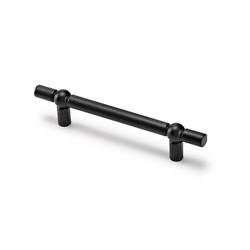 Ручка скоба 6863-032 цвет черный матовый длина 142 мм, крепление 96 мм