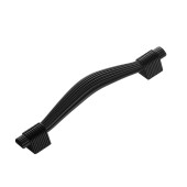 Ручка скоба 7492-032 цвет черный матовый длина 128 мм, крепление 96 мм