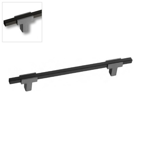 Ручка рейлинг 778-160-Titanium-Matt Black цвет титановый / черный длина 230 мм, крепление 160 мм 