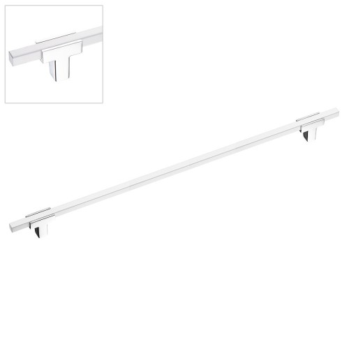 Ручка рейлинг 778-320-Chrome-White цвет глянцевый хром / белый длина 390 мм, крепление 320 мм