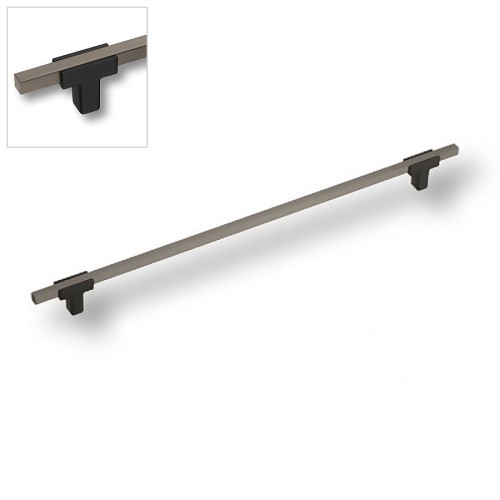 Ручка рейлинг 778-320-Matt Black-Titanium цвет черный / титановый длина 390 мм, крепление 320 мм 