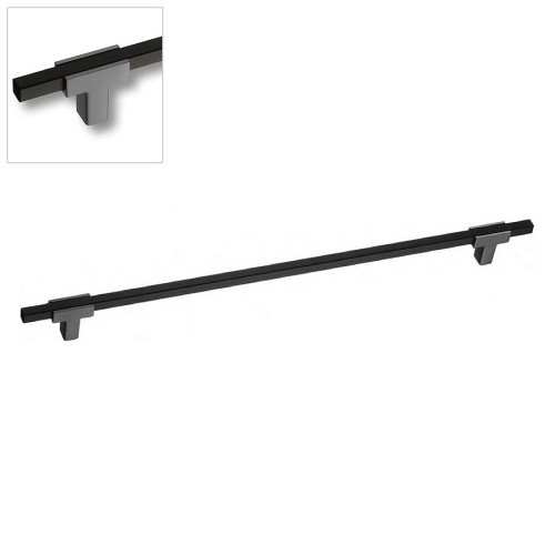 Ручка рейлинг 778-320-Titanium-Matt Black цвет титановый / черный длина 390 мм, крепление 320 мм