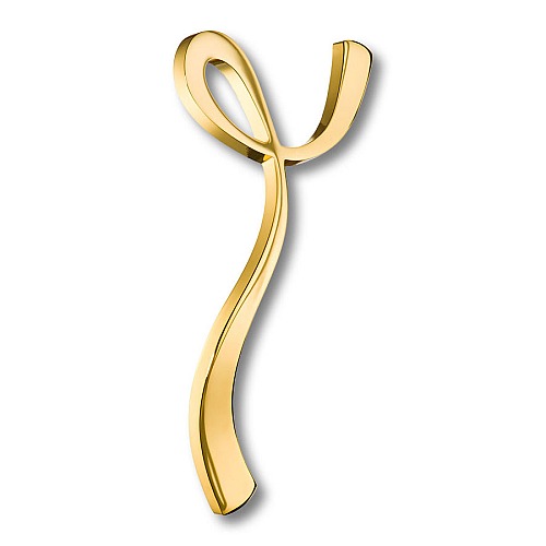 Ручка скоба 8147R 0160 GL цвет глянцевое золото длина 176 мм, крепление 160 мм