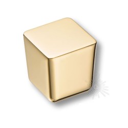 Ручка модерн кнопка квадратная 8151-100 цвет глянцевое золото ширина 25 мм 
