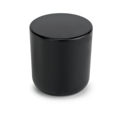 Ручка модерн кнопка цилиндр 8161-032 цвет черный матовый диаметр 25 мм