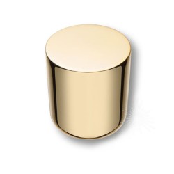 Ручка модерн кнопка цилиндр 8161-100 цвет глянцевое золото диаметр 25 мм 