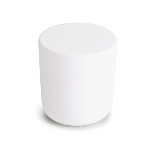 Ручка кнопка цилиндр 8161-292 цвет белый матовый диаметр 25 мм