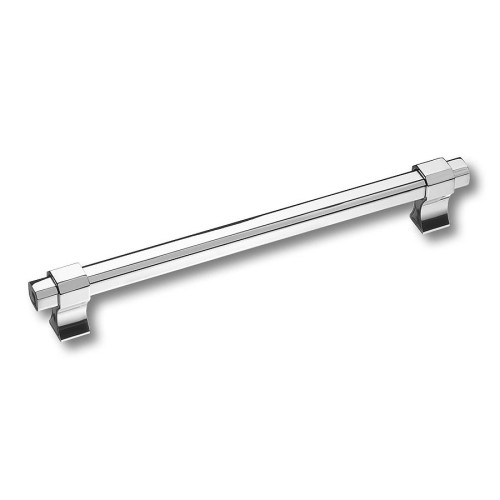 Ручка скоба 8720 0192 CR-CR цвет глянцевый хром длина 225 мм, крепление 192 мм 
