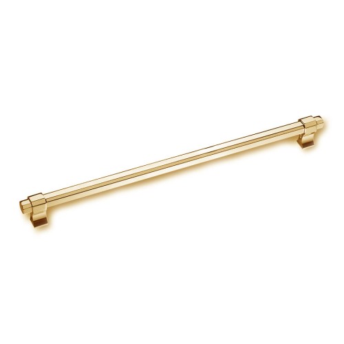 Ручка скоба 8720 0320 GL-GL цвет глянцевое золото длина 355 мм, крепление 320 мм