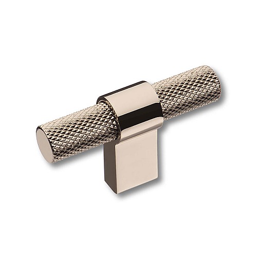 Ручка кнопка Т-образная 8774 0008 PN-PN цвет глянцевый никель длина 60 мм 