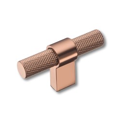 Ручка модерн кнопка Т-образная 8774 0008 RS-RS цвет розовое золото  длина 60 мм 