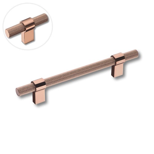 Ручка рейлинг 8774 0128 RS-RS цвет розовое золото длина 193 мм, крепление 128 мм 