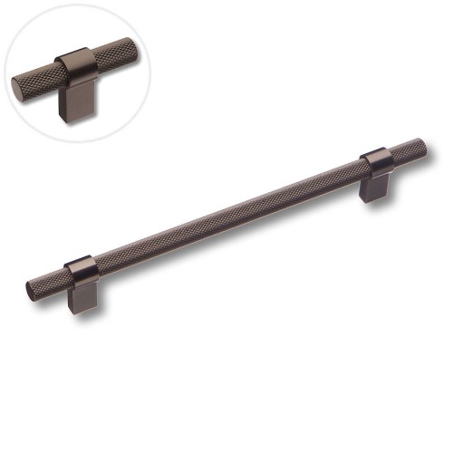 Ручка рейлинг 8774 0192 BBN-BBN цвет черный матовый никель длина 257 мм, крепление 192 мм