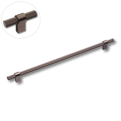 Ручка рейлинг 8774 0320 BBN-BBN цвет черный матовый никель длина 385 мм, крепление 320 мм 