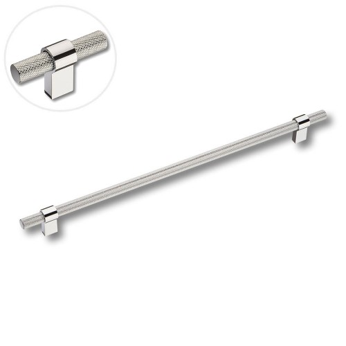 Ручка рейлинг 8774 0320 CR-CR цвет глянцевый хром длина 385 мм, крепление 320 мм