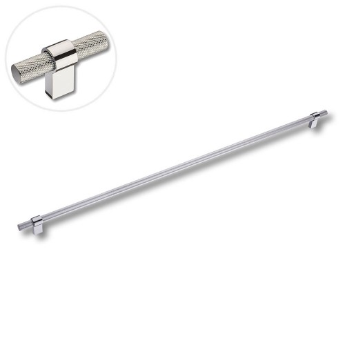 Ручка рейлинг 8774 0640 CR-CR цвет глянцевый хром длина 705 мм, крепление 640 мм