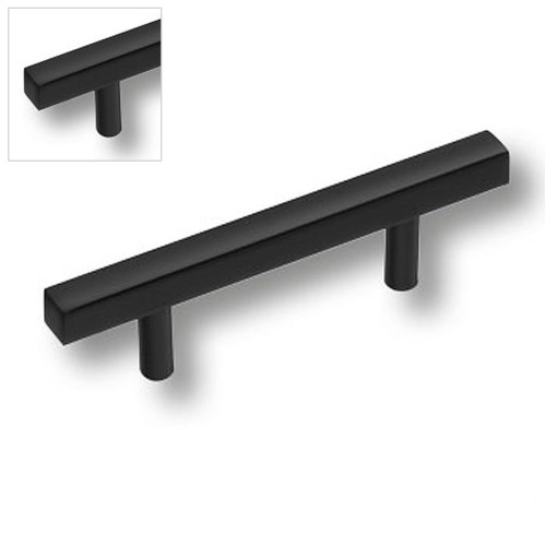 Ручка рейлинг 8807 0064 AL6 цвет черный длина 104 мм, крепление 64 мм