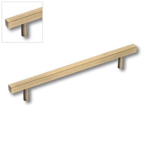 Ручка рейлинг 8807 0160 ABM цвет состаренная латунь длина 210 мм, крепление 160 мм