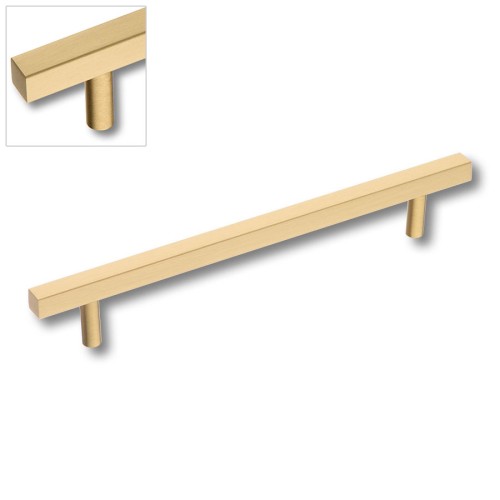 Ручка рейлинг 8807 0160 BB цвет матовое золото длина 210 мм, крепление 160 мм