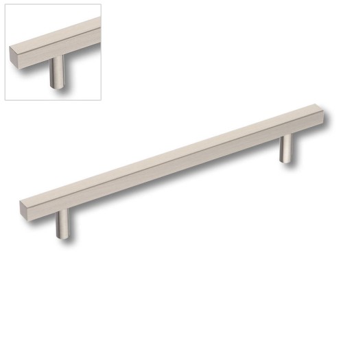 Ручка рейлинг 8807 0160 NB цвет матовый никель длина 210 мм, крепление 160 мм