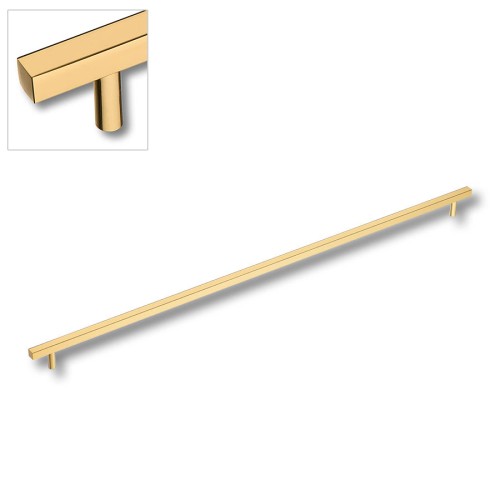 Ручка рейлинг 8807 0576 GL цвет глянцевое золото длина 626 мм, крепление 576 мм