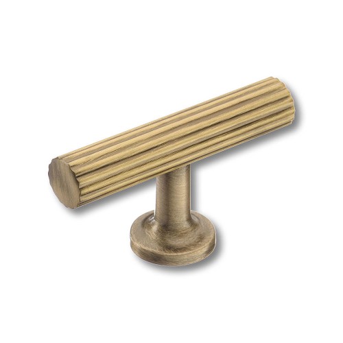 Ручка кнопка 8887 0008 ABM-ABM цвет состаренная латунь ширина 60 мм 