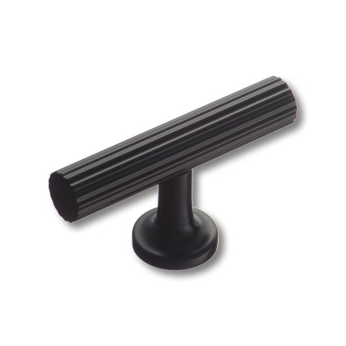 Ручка кнопка 8887 0008 AL6-AL6 цвет черный матовый ширина 60 мм