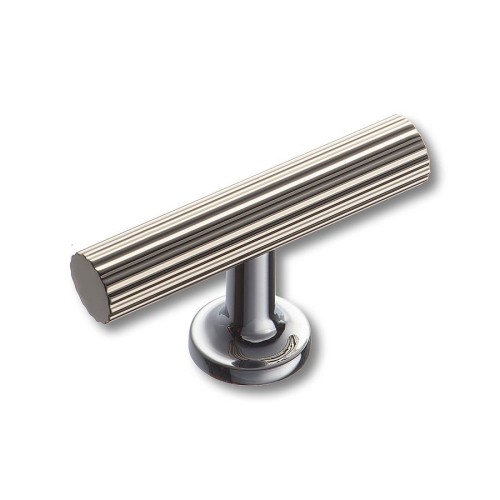 Ручка кнопка 8887 0008 PN-PN цвет полированный глянцевый никель ширина 60 мм