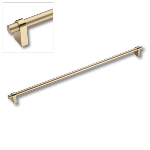 Ручка рейлинг 8951 0480 GL-BB цвет глянцевое золото, матовая латунь длина 516 мм, крепление 480 мм 