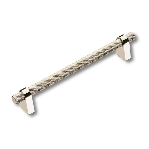 Ручка рейлинг 8952 0160 PN-PN цвет глянцевый полированный никель длина 192 мм, крепление 160 мм