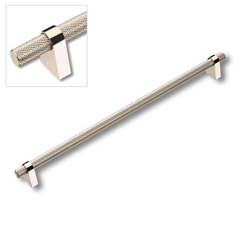 Ручка рейлинг 8952 0320 PN-PN цвет глянцевый полированный никель длина 356 мм, крепление 320 мм 