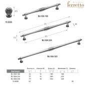 Ручка модерн скоба BU 004.320.09 цвет черный матовый длина 350 мм