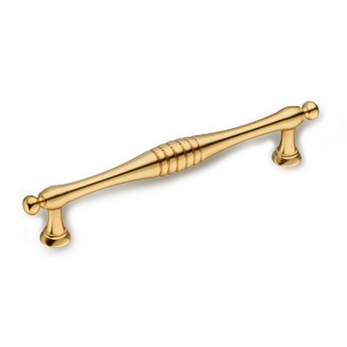 Ручка скоба BU 004.128.22 цвет матовое золото длина 159 мм, крепление 128 мм