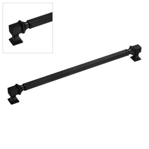 Ручка рейлинг BU 015.320.09SQ цвет черный матовый длина 340 мм, крепление 320 мм