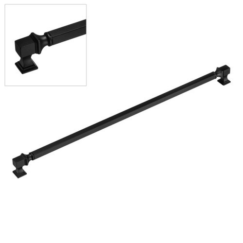 Ручка рейлинг BU 015.480.09SQ цвет черный матовый длина 497 мм, крепление 480 мм 