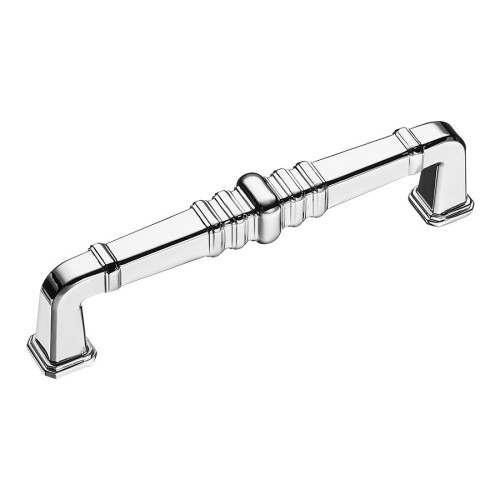 Ручка скоба KT 012.128.07 цвет глянцевый хром длина 162 мм, крепление 128 мм