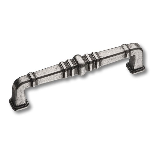 Ручка скоба KT 012.128.16 цвет античное серебро длина 162 мм, крепление 128 мм